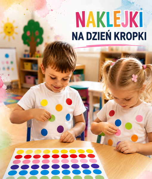 naklejki dzień kropki na koszulke