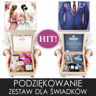 prezent dla świadków podziękowanie dla świadków na ślub