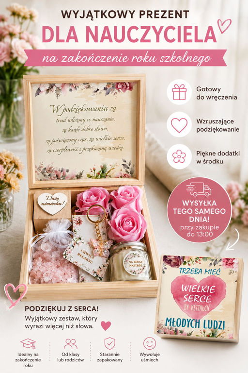 prezent dla nauczyciela od klasy zkaończenie roku